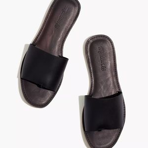 NWOT Madewell Boardwalk Post Slide in Leather